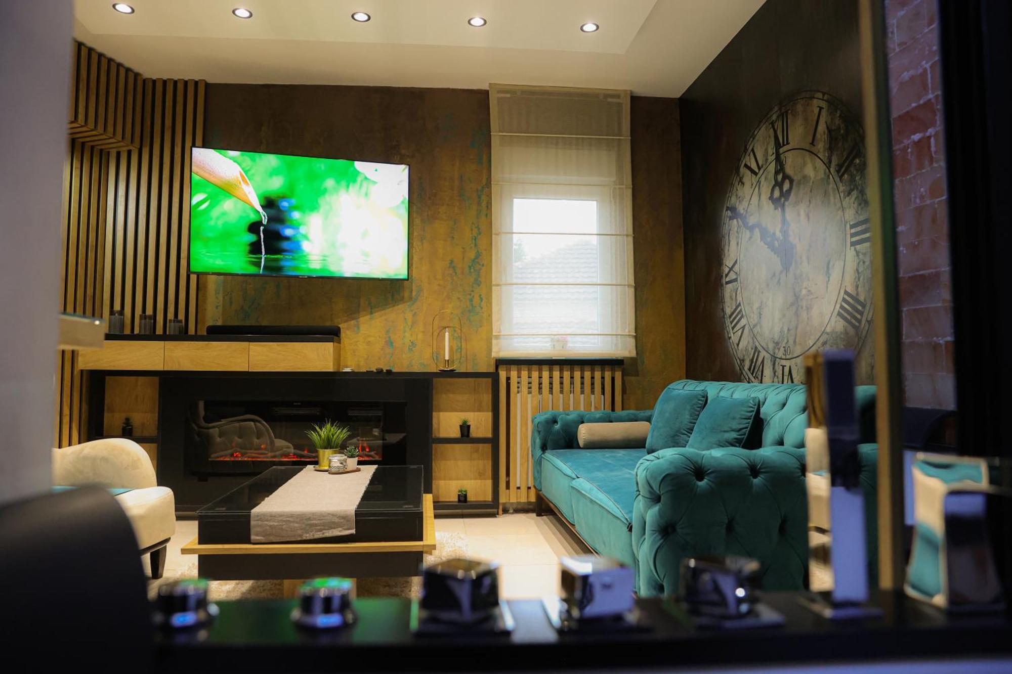 Design Apartment Platinium Spa Lux 5 Star "Havana" Completely Private Wellness & Spa Free Included Sauna & Jacuzzi & Salt Wall & Fire Place & 3D Ceilings & Business Wifi & Netflix & Keyless Code Entry & Full Smart App & Secure 2 Parking Place Cuprija Luaran gambar